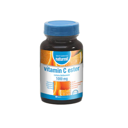 ANTIOXIDANTI - Vitamin C Ester 1000mg, 60 tablete, Naturmil, sinapis.ro