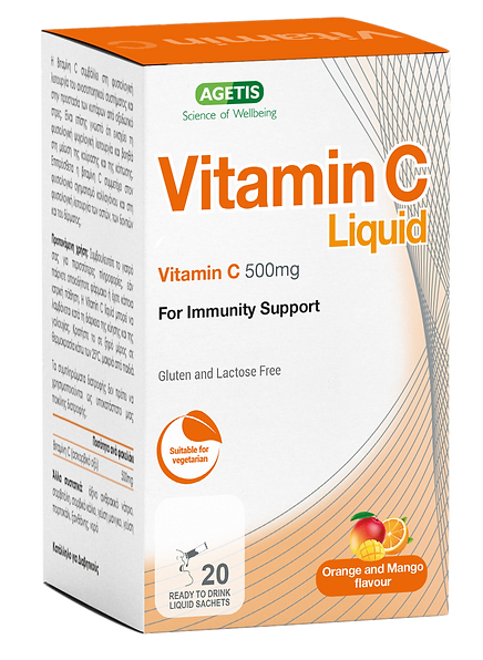 Imunitate - Vitamin C liquid 500mg soluție 20 plicuri, Agetis, sinapis.ro