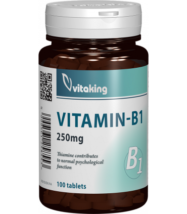 Adulti - Vitamina B1, 250 mg, 100 capsule, Vitaking, sinapis.ro