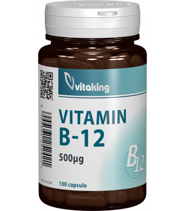 Adulti - Vitamina B12, 500 mcg, 100 capsule, Vitaking, sinapis.ro