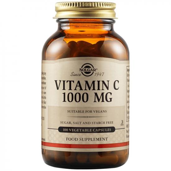 IMUNOMODULATOARE - Vitamina C 1000 mg, 100 capsule, Solgar, sinapis.ro