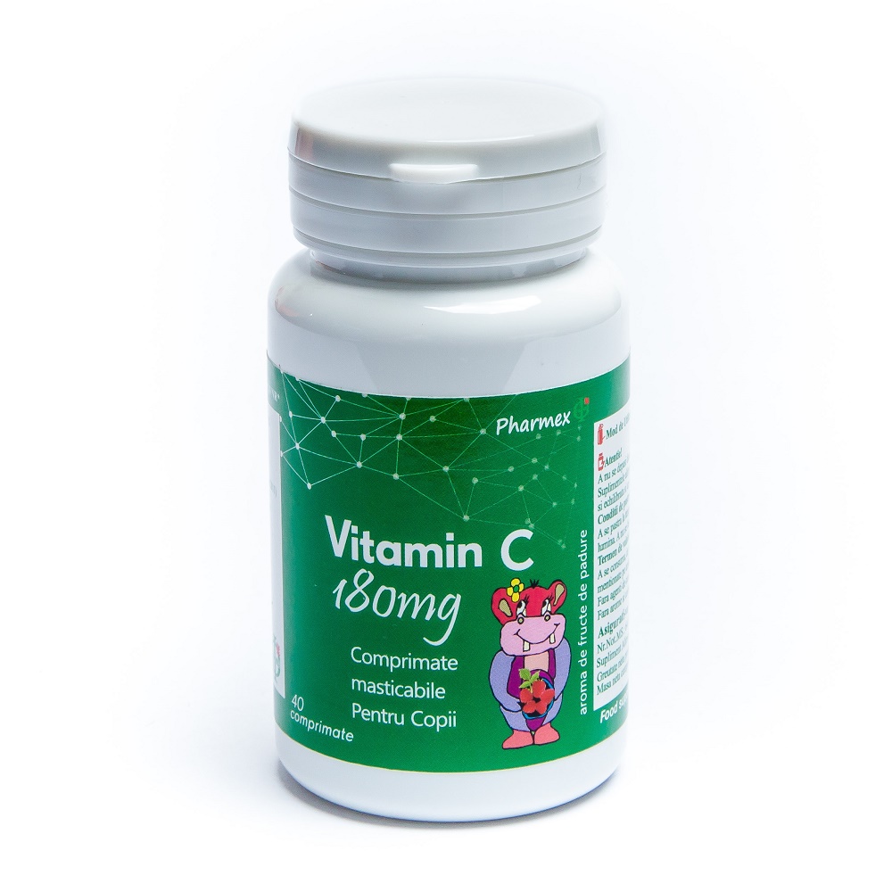 Imunitate - Vitamina C 180mg, 40 comprimate, Pharmex, sinapis.ro