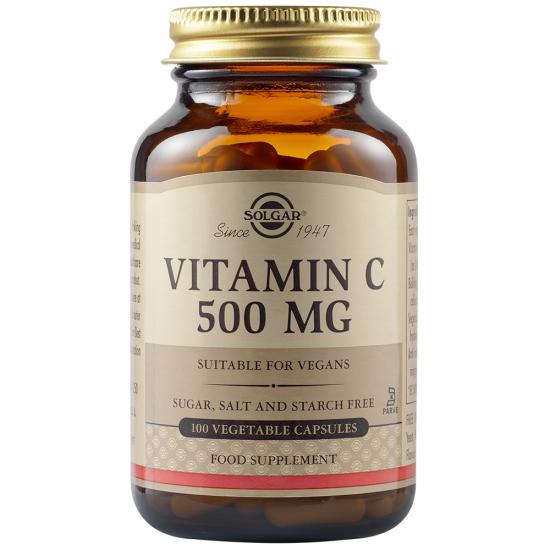 IMUNOMODULATOARE - Vitamina C 500 mg, 100 capsule, Solgar, sinapis.ro