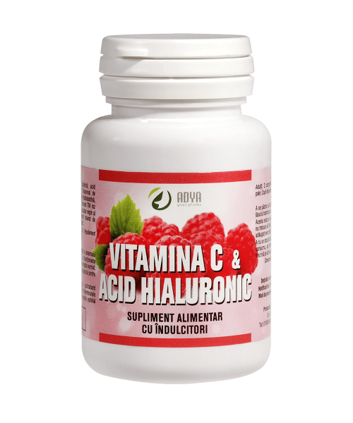 Uz general - Vitamina C & Acid Hialuronic, 30 comprimate masticabile, sinapis.ro