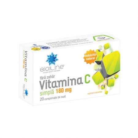Imunitate - Vitamina C simplă 180mg, 20 comprimate, Helcor, sinapis.ro