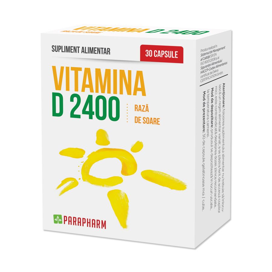 Imunitate - Vitamina D 2400ui 30cps, sinapis.ro