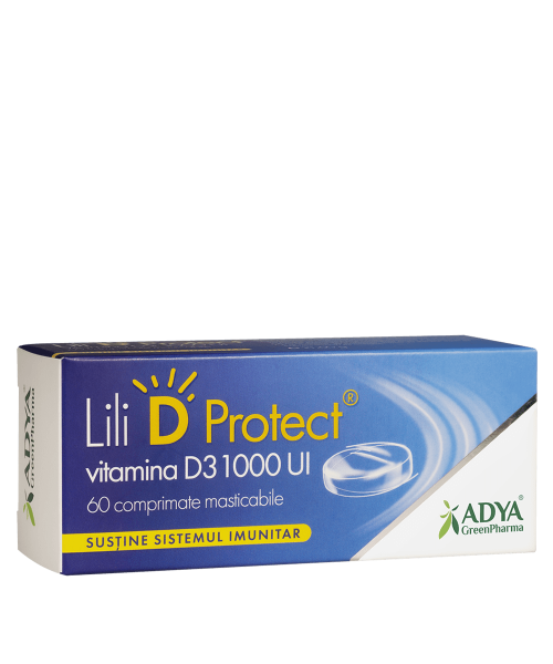 Uz general - Vitamina D3 1000 UI Protect, 60 comprimate , sinapis.ro