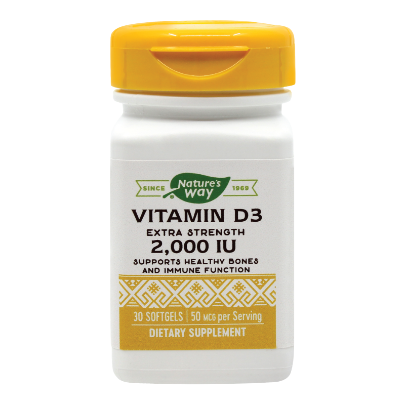 Uz general - Vitamina D3 2000 UI Nature's Way, 30 capsule, Secom, sinapis.ro
