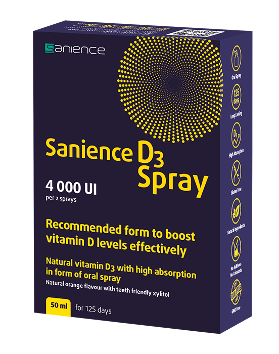 Uz general - Vitamina D3 4000UI, spray 50ml, Sanience, sinapis.ro