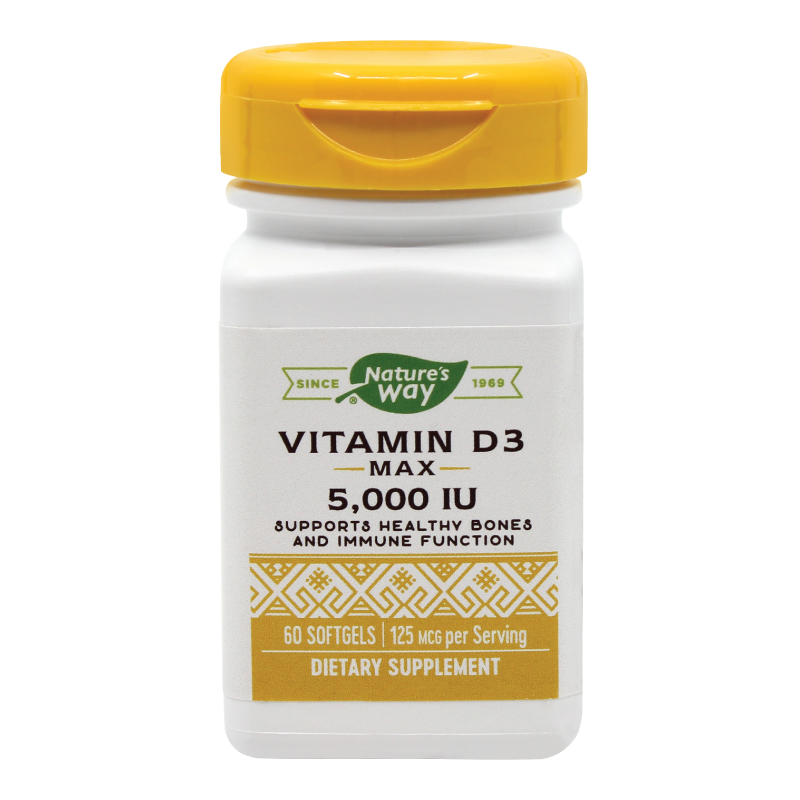 Uz general - Vitamina D3 5000 UI Nature's Way, 60 capsule, Secom, sinapis.ro