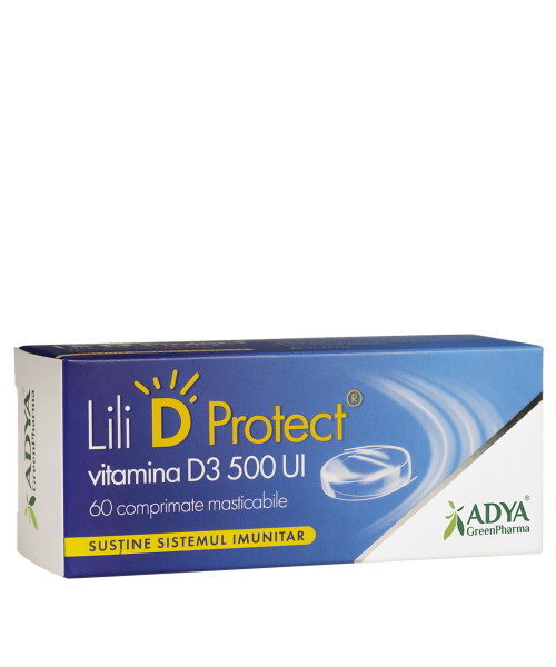 Uz general - Vitamina D3 500ui Protect, 60 comprimate , sinapis.ro