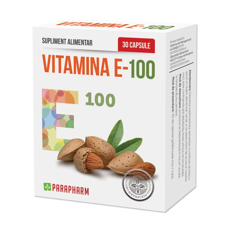 Uz general - Vitamina e 100mg 30 capsule, sinapis.ro