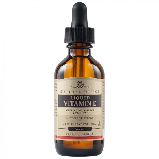 Adulti - Vitamina E lichidă din surse naturale, 59.2 ml, Solgar, sinapis.ro