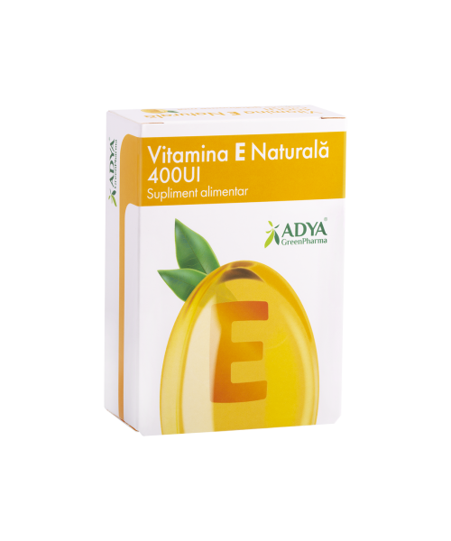 Uz general - Vitamina E Naturală 400UI, 30 capsule gelatinoase moi, sinapis.ro