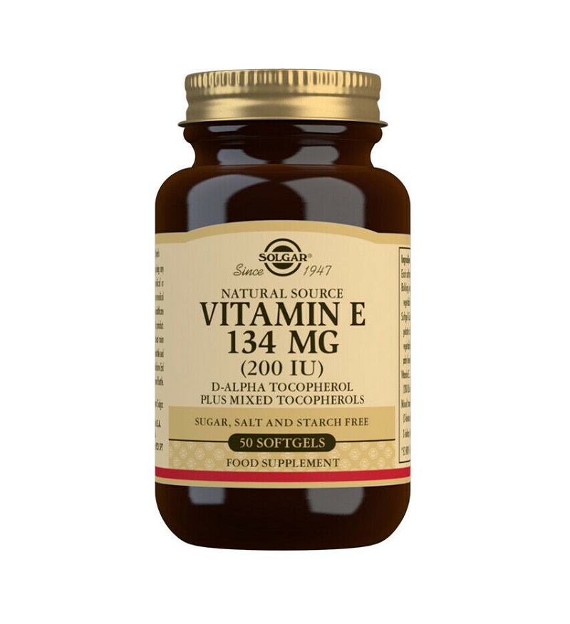 Adulti - Vitamina E naturală 134 mg, 50 capsule, Solgar, sinapis.ro