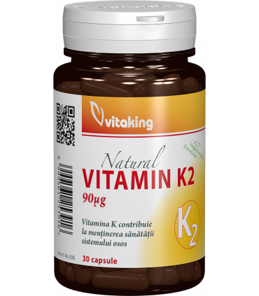 Adulti - Vitamina K2, 90 mcg, Vitaking, sinapis.ro