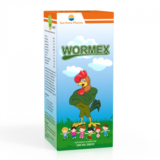 Antihelmintice (antiparazitare) - Wormex, 200 ml, Sun Wave Pharma, sinapis.ro