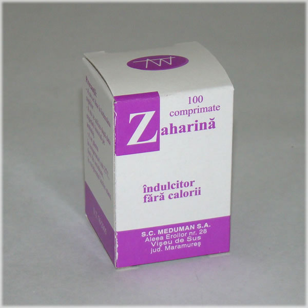 Suplimente diabet - Zaharină, 100 comprimate, Meduman, sinapis.ro