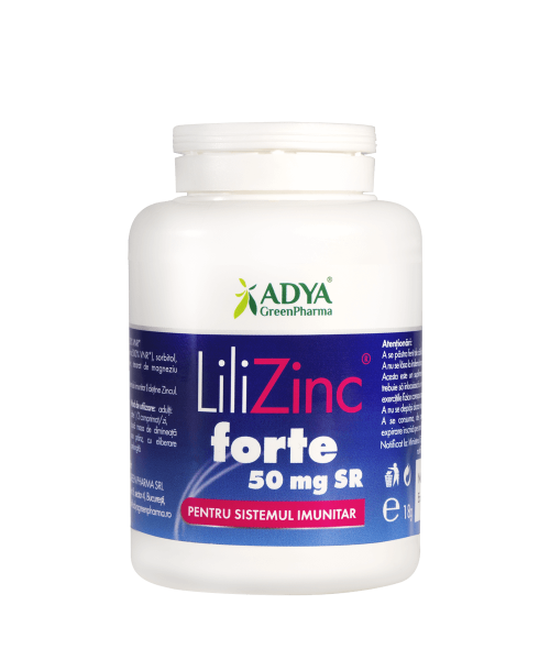 Minerale - Zinc 50 mg forte SR, 30 comprimate, sinapis.ro