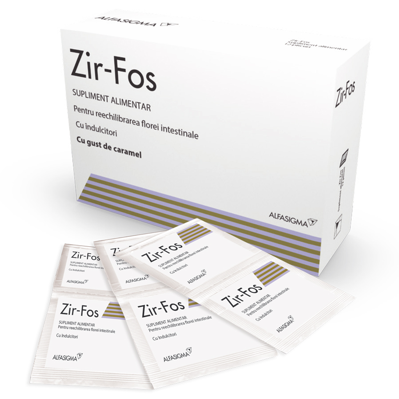 Probiotice si Prebiotice - Zirfos, 12 plicuri, Alfasigma