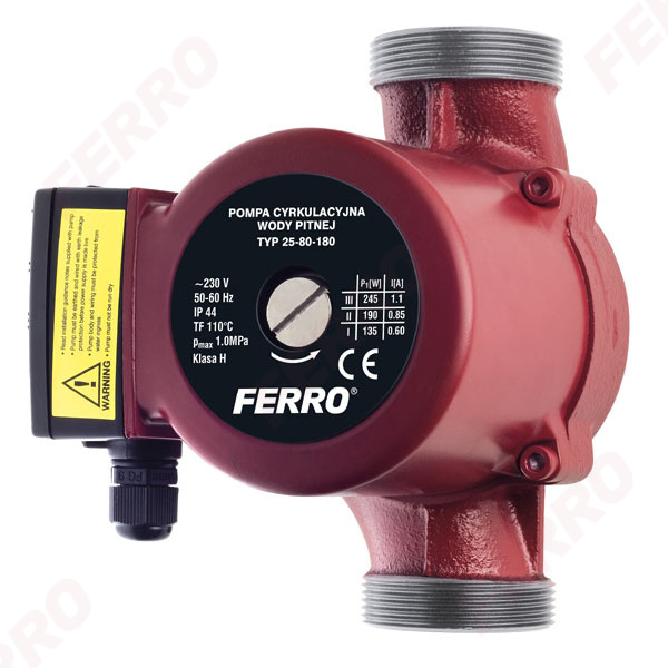 Pompa de circulatie FERRO 25/80-180 cu kit de racordare