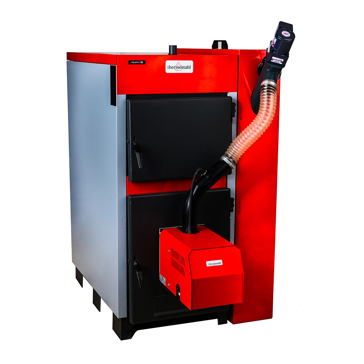Cazan combinat pe lemne și pellet ecotwin 60 kw Thermostahl