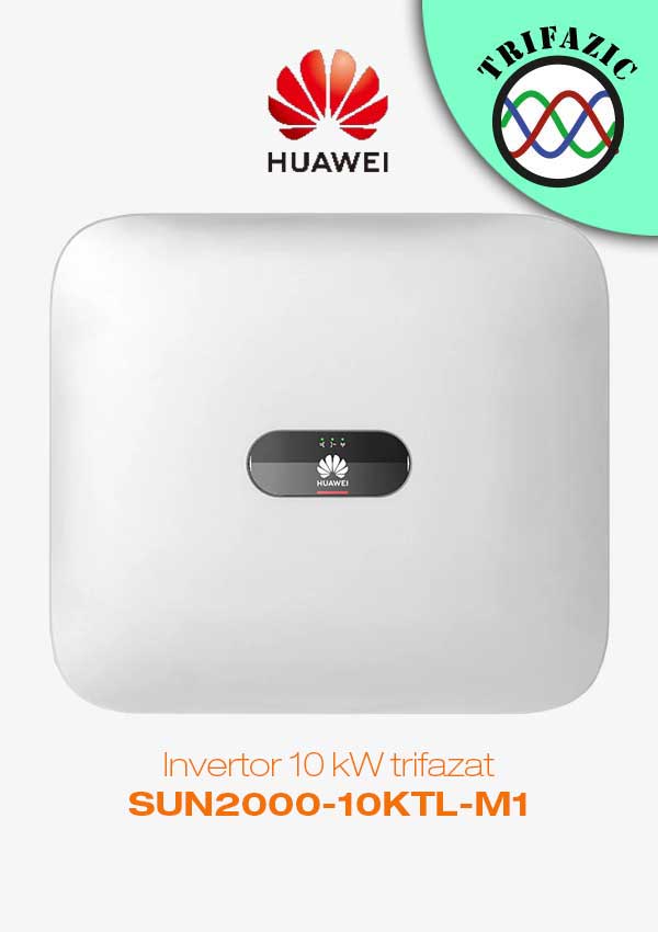 Invertor 10 kw hibrid trifazat huawei, wlan, 4g persoane fizice Huawei