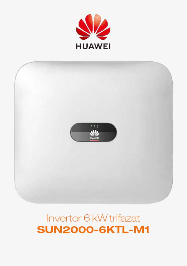Invertor 6 kw hibrid trifazat huawei, wlan, 4g Huawei