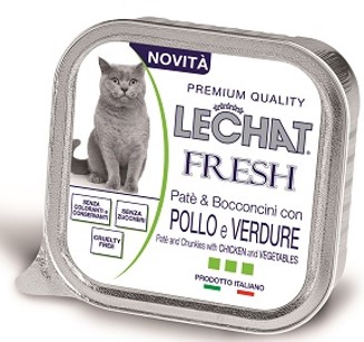 Hrana umeda - Pate LECHAT FRESH-Pui si legume 100Gr, https:shop.interpet.ro