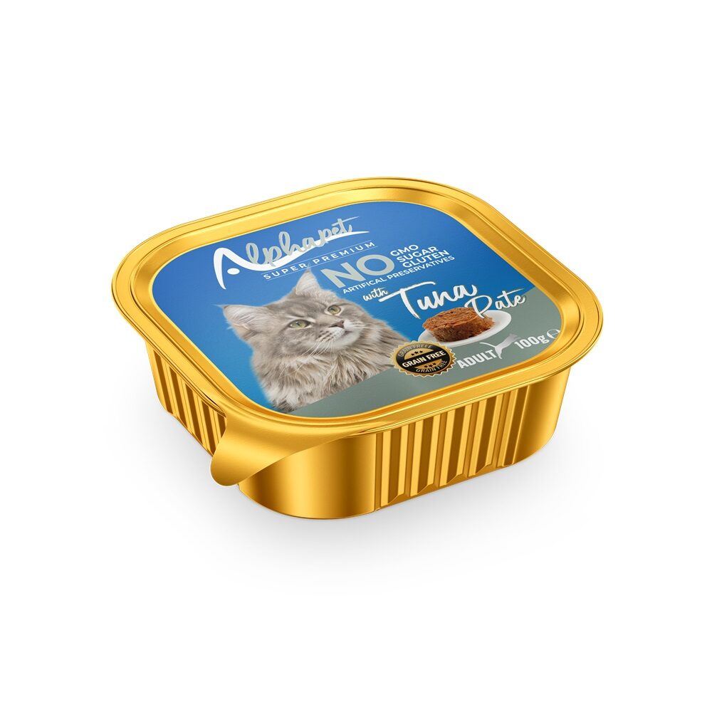 Pisici - AlphaPet Hr. Umeda cu Ton pt. Pisici Pate 100g, https:shop.interpet.ro