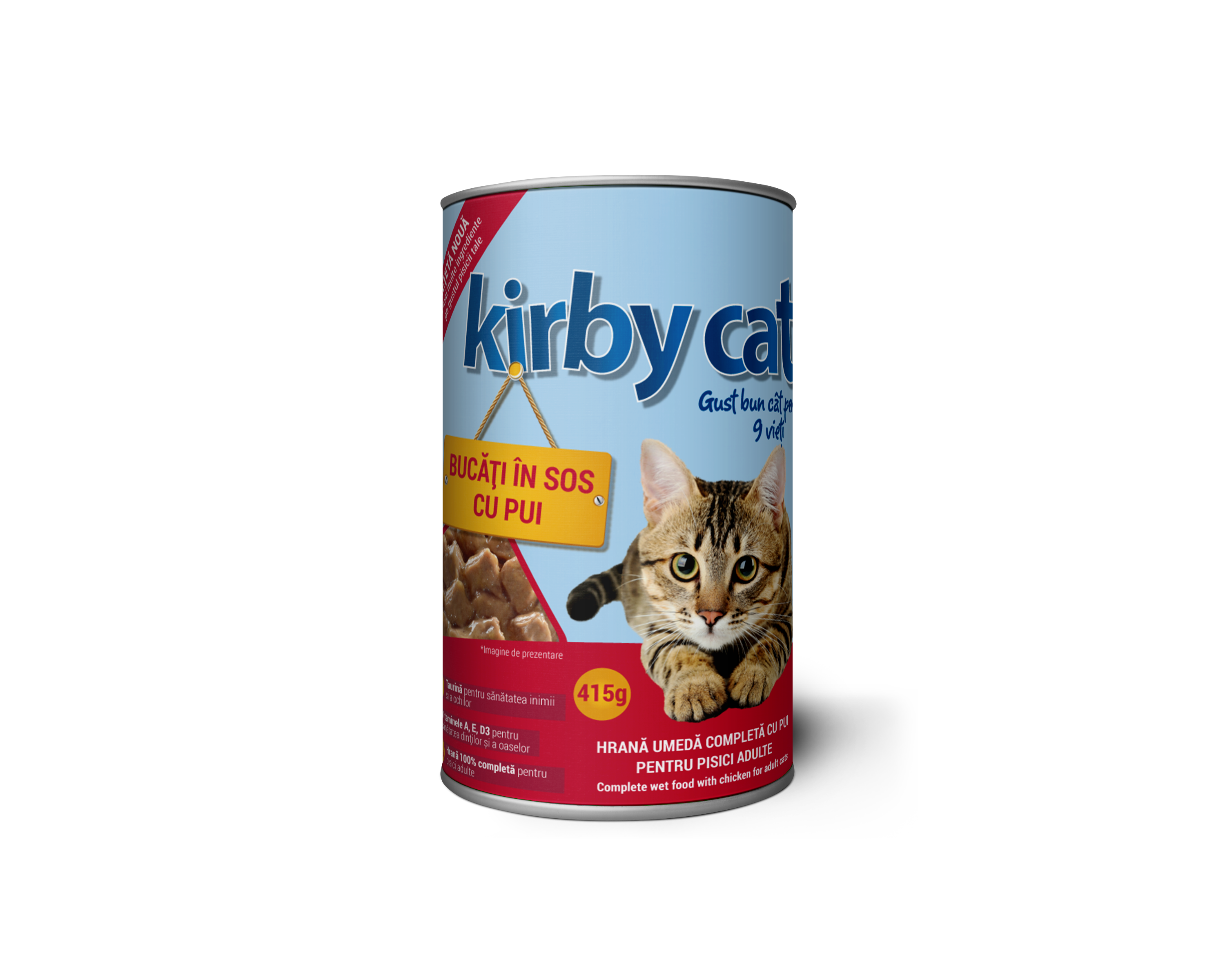 Hrana umeda - CONSERVA KIRBY 415 GR CU PUI pt pisici, https:shop.interpet.ro
