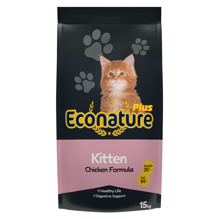Pisici - Econature Plus Hr. Uscata cu Pui pt. Pisicute 15kg, https:shop.interpet.ro