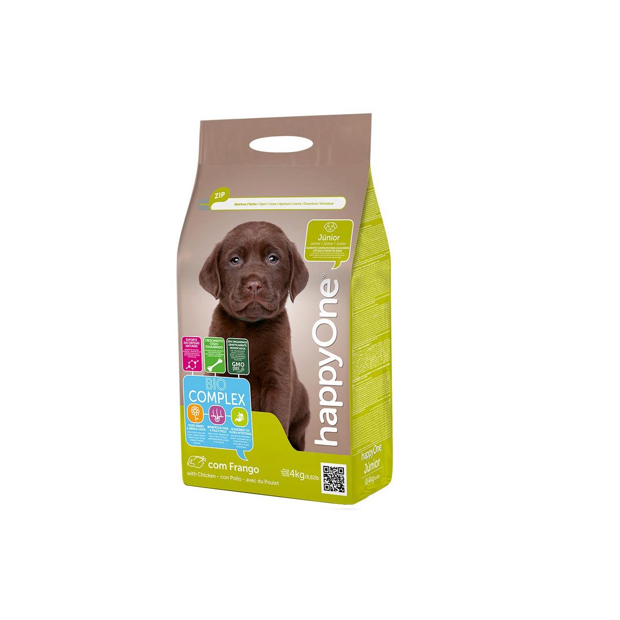 Caini - HappyOne Hr. Uscata cu Pui pt Caine Junior 4kg, https:shop.interpet.ro