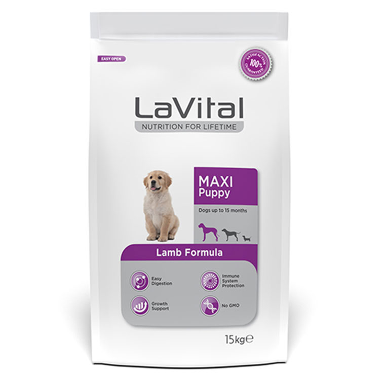 Caini - LaVital Hr. Uscata cu Miel pt. Caine Junior Maxi 15kg, https:shop.interpet.ro