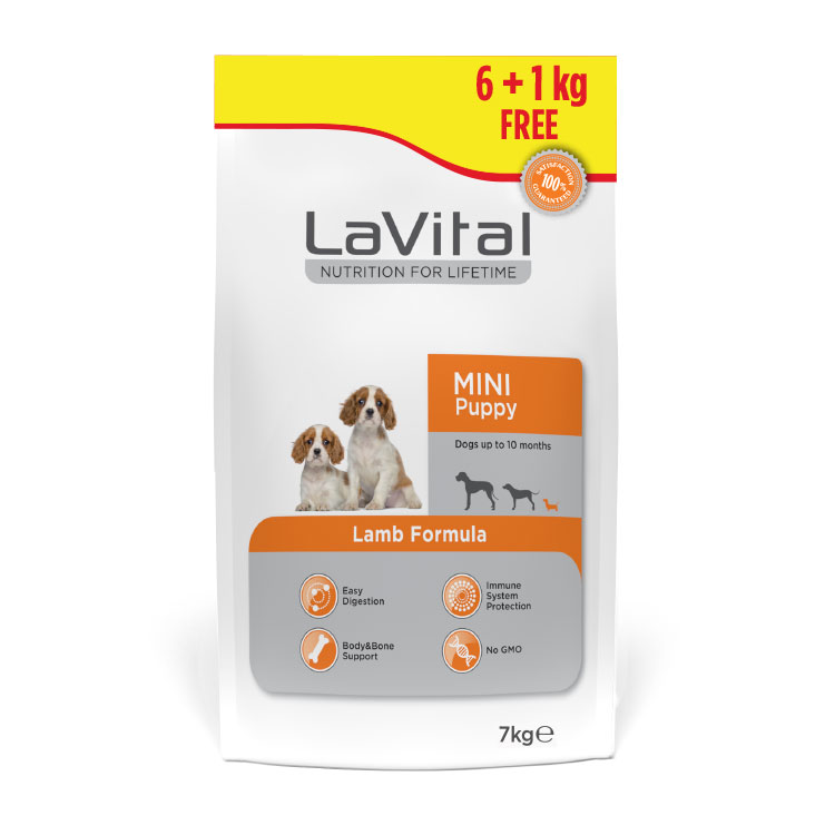 Caini - LaVital Hr. Uscata cu Miel pt. Caine Junior Mini 6+1kg, https:shop.interpet.ro