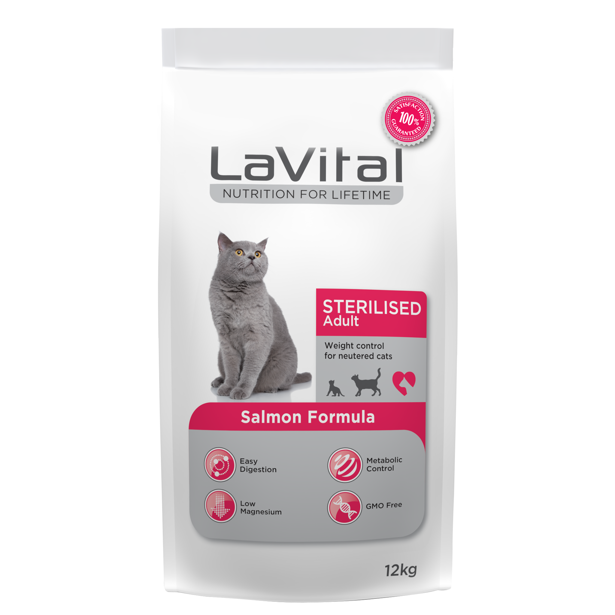 Pisici - LaVital Hr. Uscata cu Somon pt. Pisici Sterilizate 12kg, https:shop.interpet.ro
