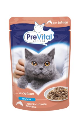 Pisici - PreVital Hr. Umeda cu Somon in sos pt Pisici 100g, https:shop.interpet.ro