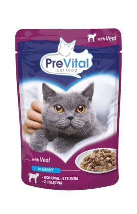 Pisici - PreVital Hr. Umeda cu Vitel in sos pt Pisici 100g, https:shop.interpet.ro