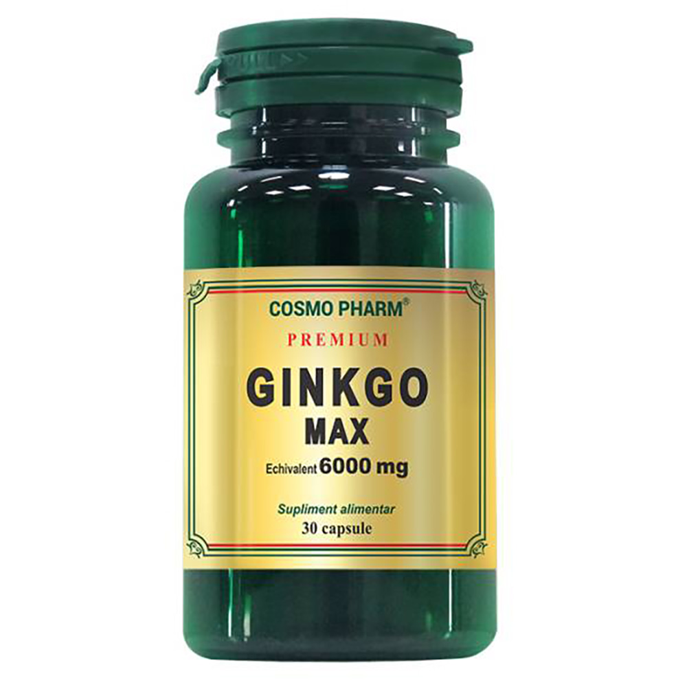 Ginkgo Max 6000 mg, 30 capsule,Cosmopharm