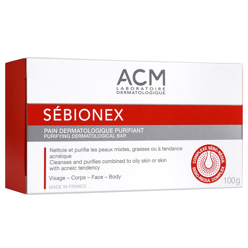 Săpun Dermatologic pentru piele Grasă, Sebionex, 100g, ACM