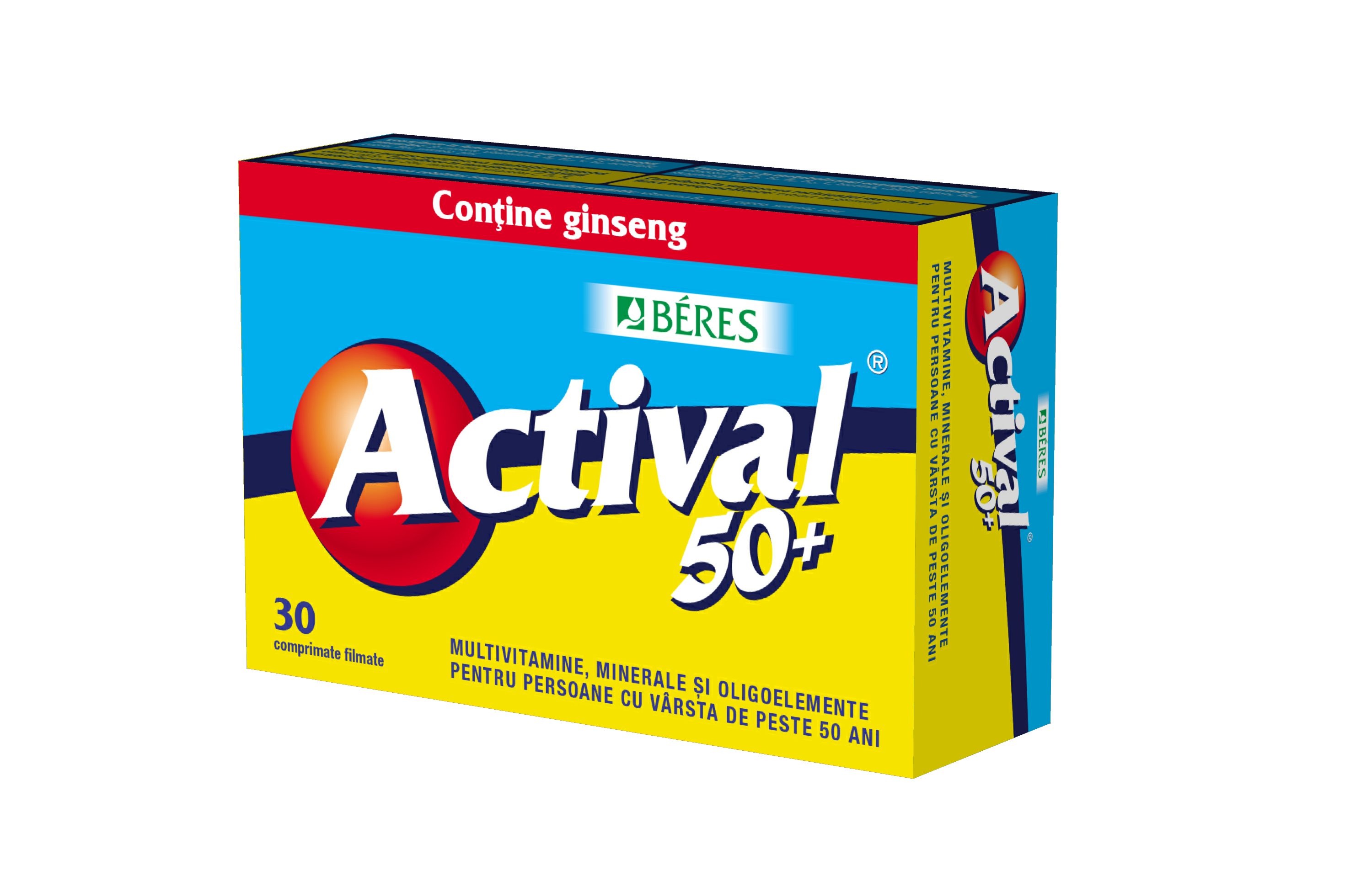 Actival 50, 30 comprimate, Beres Pharmaceuticals Co