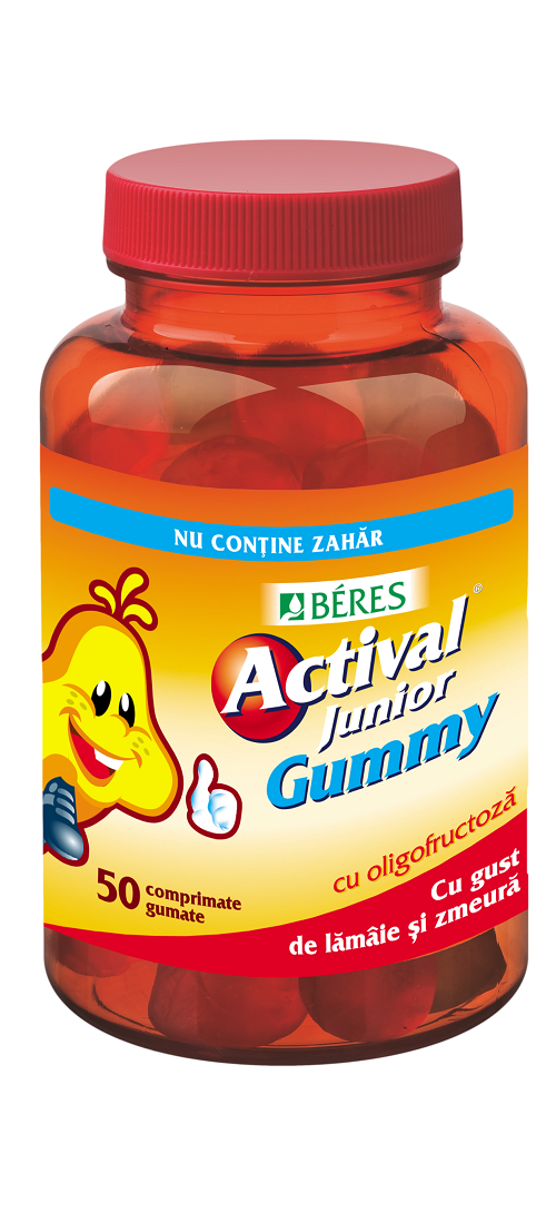 Actival Junior Gummy, 50 comprimate, Beres Pharmaceuticals Co