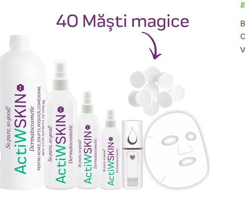 Actiwskin pentru acnee pachet complet