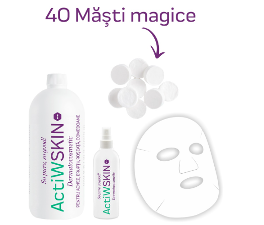 Actiwskin pentru acnee pachet  masti magice