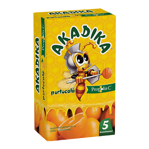 Akadika® Propolis C® Portocale, 5 bomboane, Fiterman