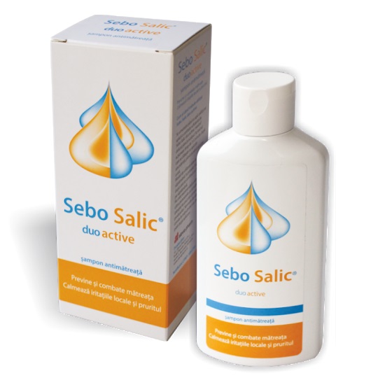 Șampon antimătreață Sebo Salic duo active, 125 ml, Slavia Pharm