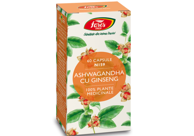 FARES Ashwagandha cu ginsebg  x 60 cps fares
