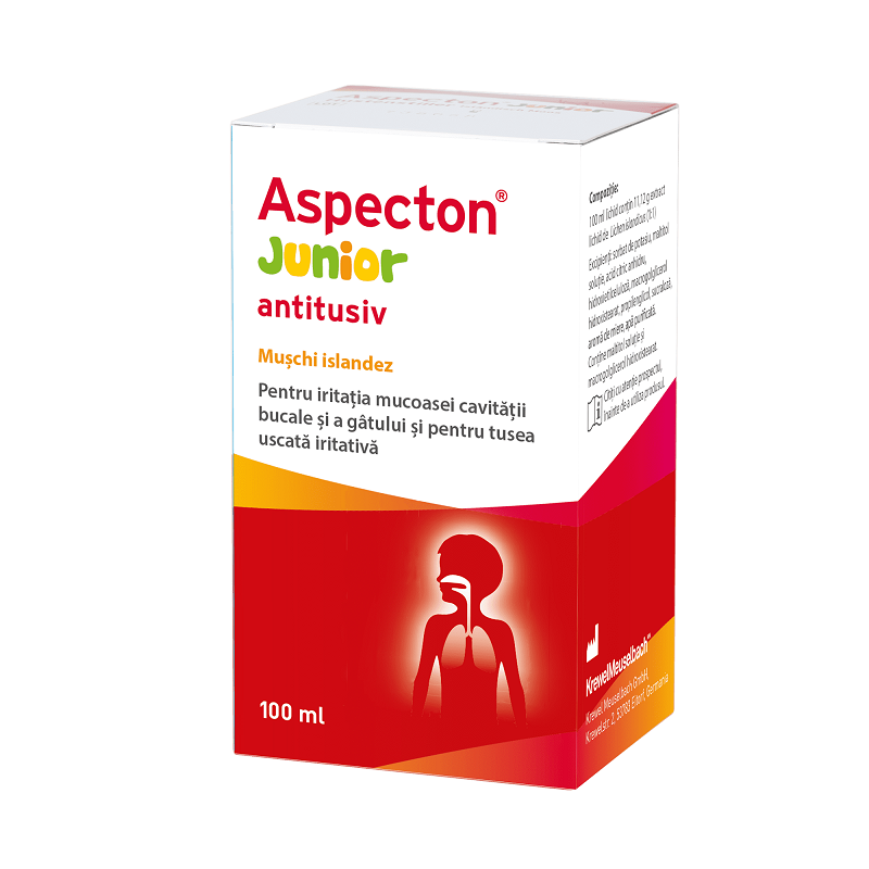 Aspecton junior sirop, 100 ml, krewel meuselbach