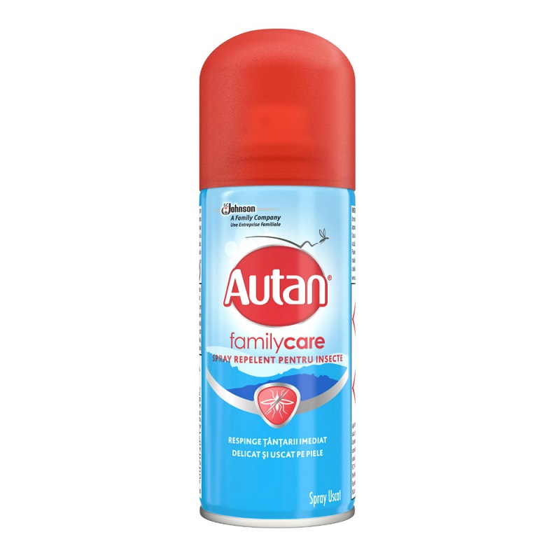 Autan Spray împotriva țânțarilor, Family Care, 100 ml, Johnson