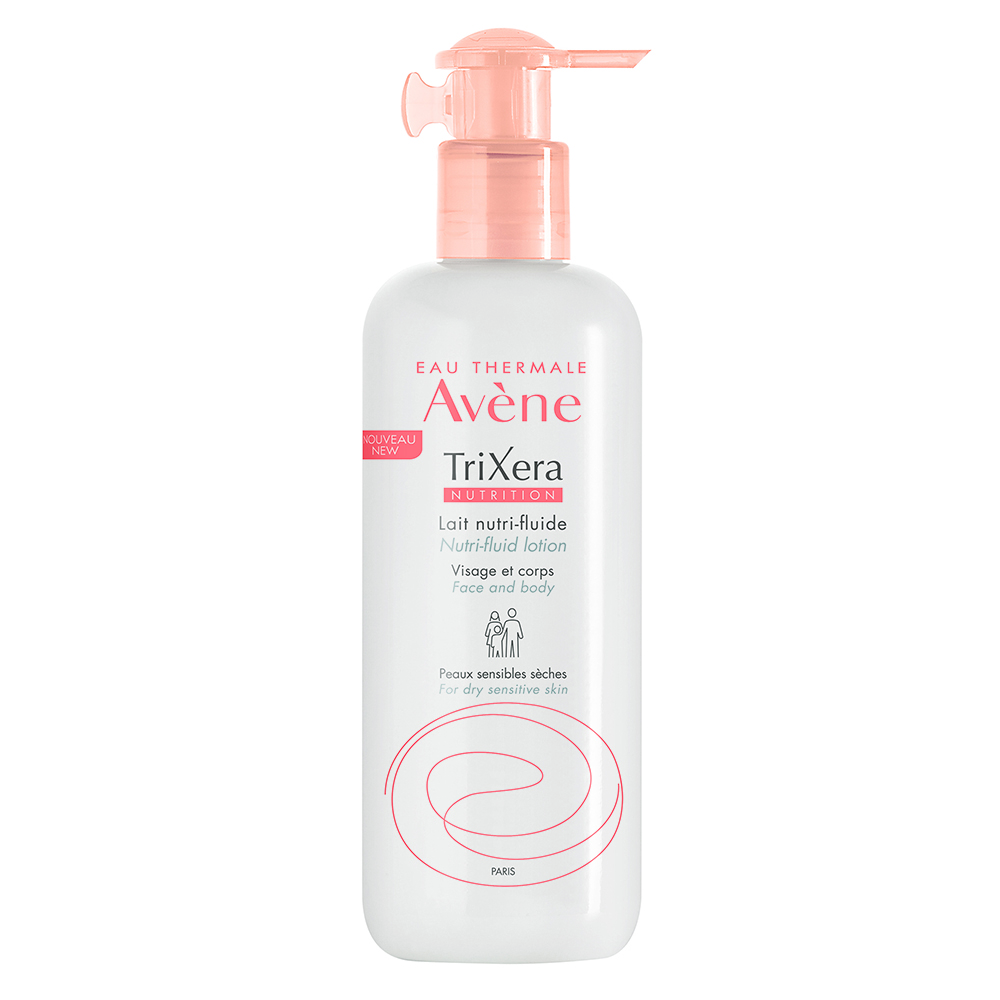 Lapte hidratant pentru piele sensibila si uscata TriXera Nutrition, 400 ml, Avene